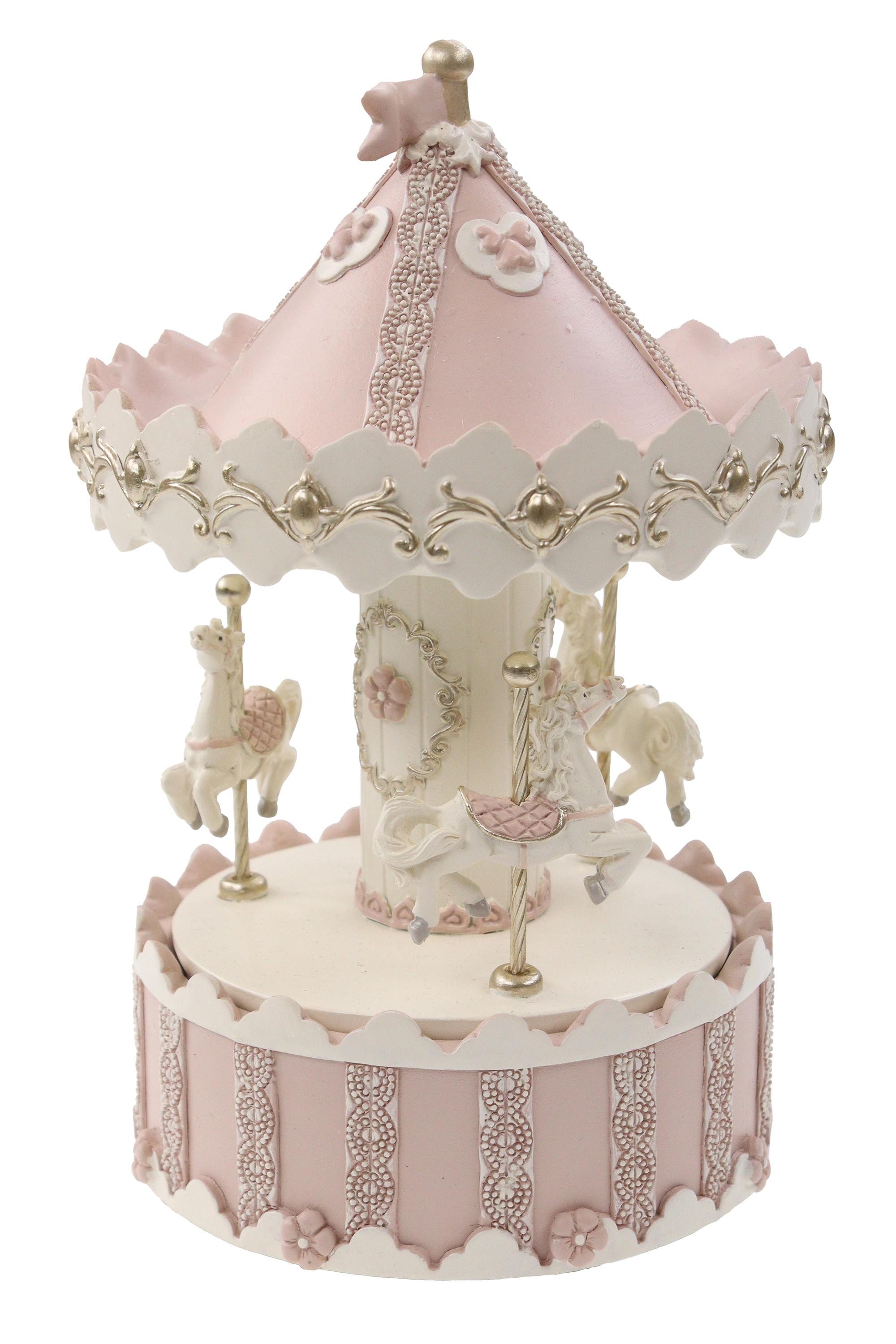 ELLUG Spieluhr Nostalgisches Musik-Karussell H:19cm, Deko-Element mit Pferd günstig online kaufen