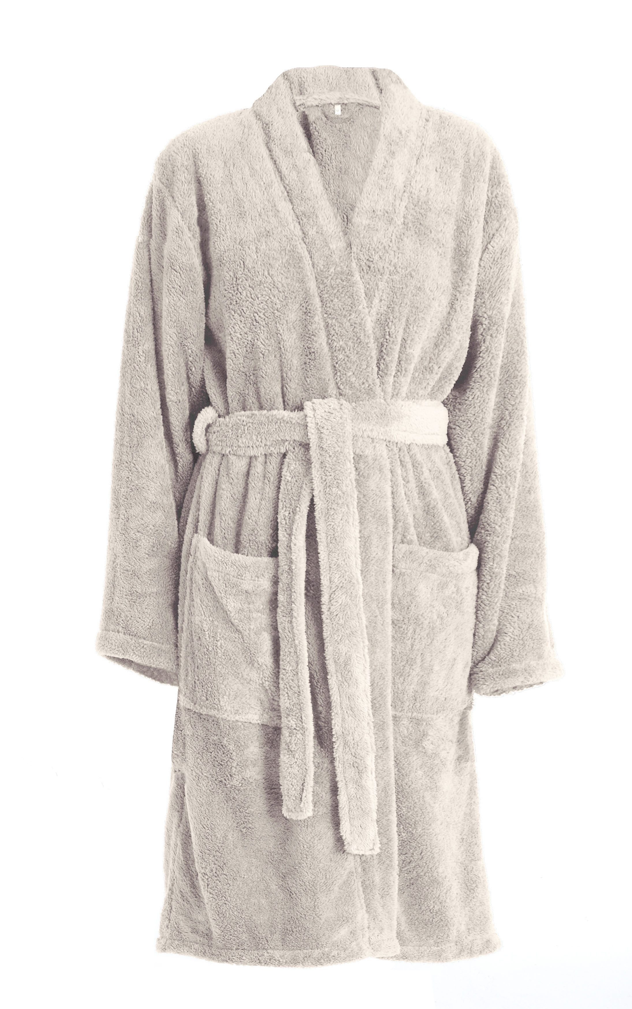 OTTO home Unisex-Bademantel Lillou Kimono, ideal für Sauna & Spa, Hotelbademantel, Morgenmantel, Midilänge, Microfaser, Kimono-Kragen, Gürtel, kuschelig weicher – Bild 2 von 5