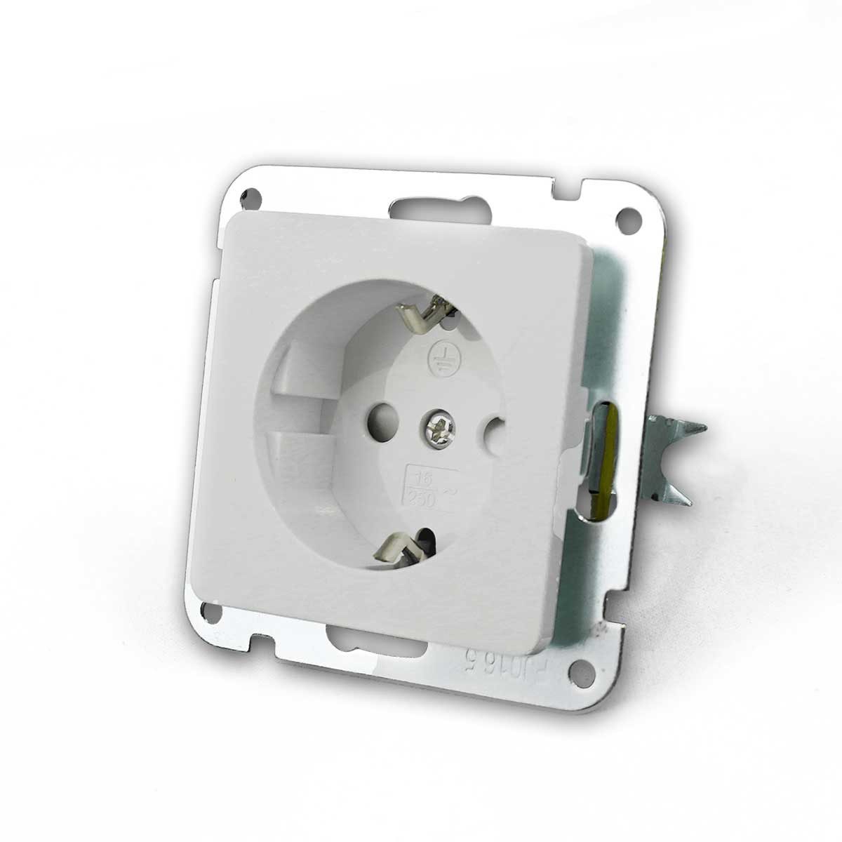 ChiliTec Unterputz-Steckdose DELPHI Steckdose 250V~/ 16A UP weiß OHNE Rahmen