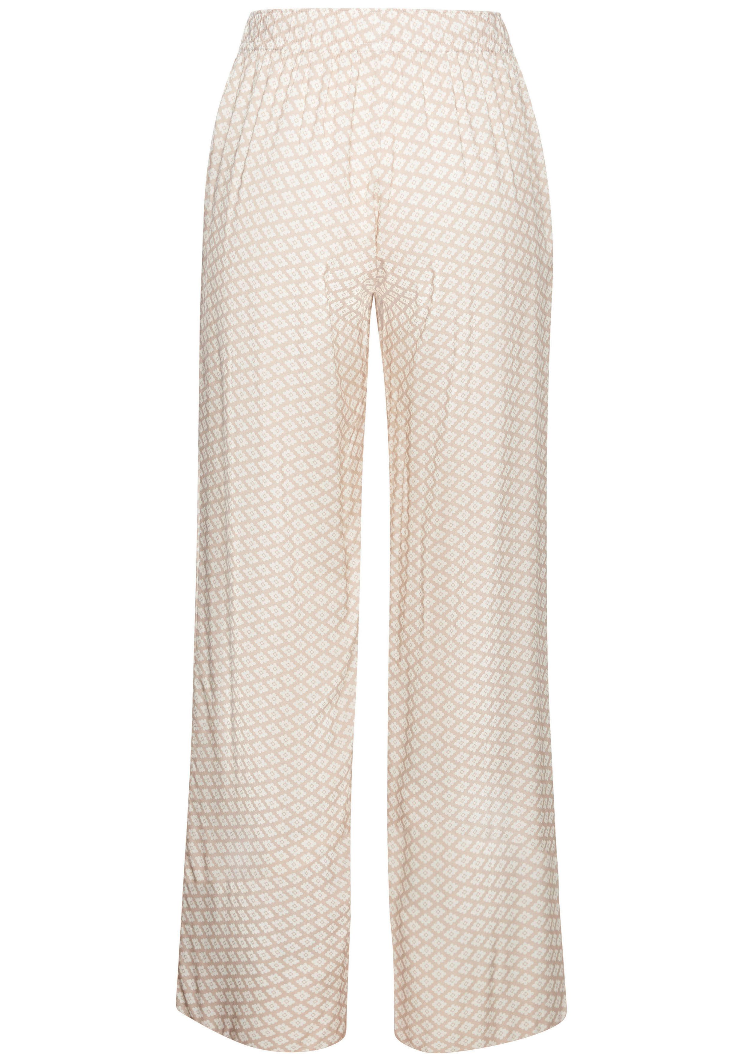 LASCANA Pyjamahose mit edlem Allover-Muster
