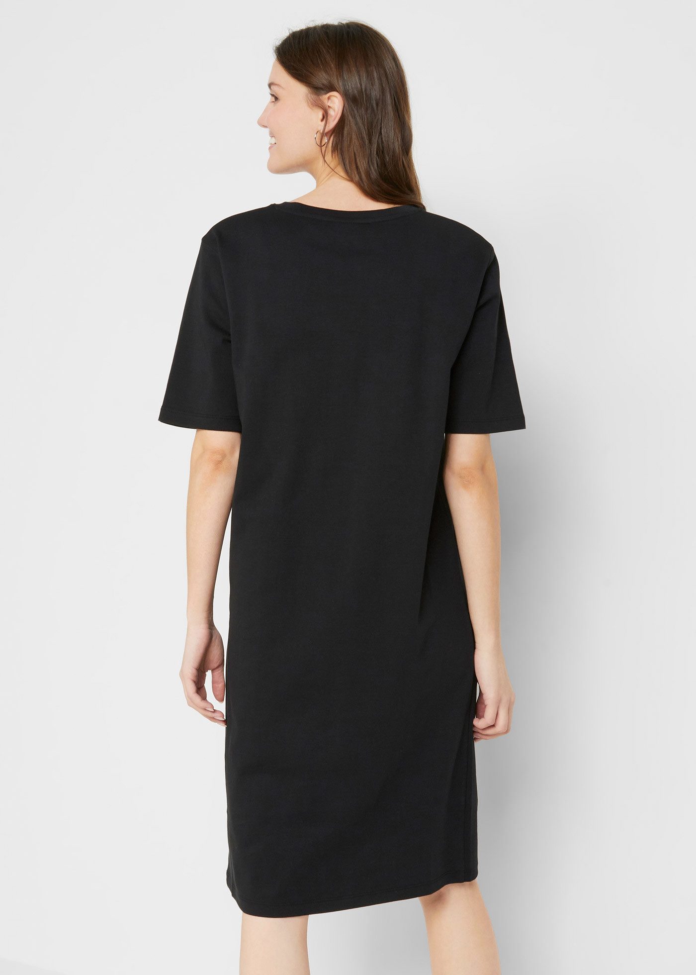 bonprix Shirtkleid (Packung, 2-tlg) für Alltag, mit Rundhalsausschnitt, Kurzarm, Oversize Passform