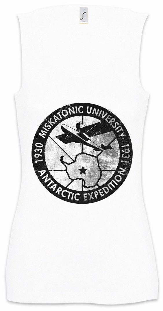 Urban Backwoods Tanktop Miskatonic A2 Ärmelloses Damen T-Shirt Cthulhu Antartic Monster Innsmouth Call Dunwich Azathoth
