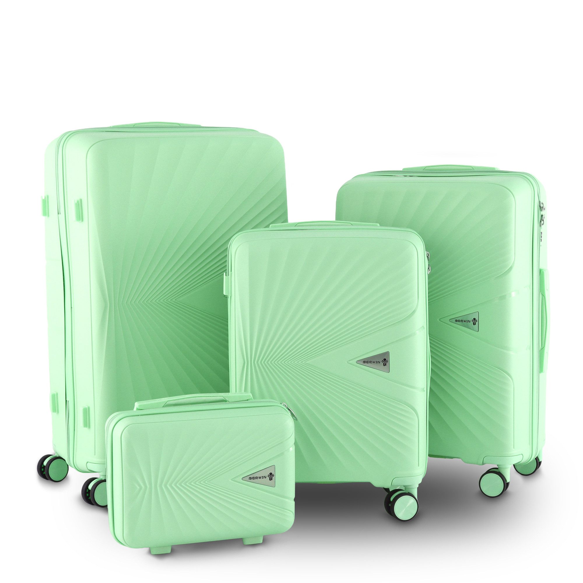 Trolleyset mit Beautycase Modell Cryta Fresh Mint