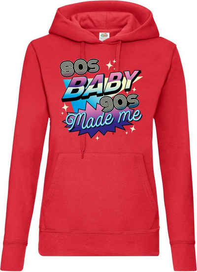 Youth Designz Kapuzenpullover 80'S BABY 90'S Made me Damen Hoodie Pullover mit Retro Frontdruck