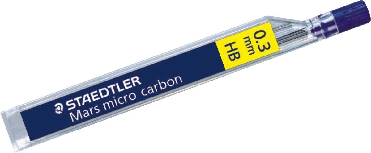 STAEDTLER Bleistift Feinminen Dose mit 12 Minen 0,3mm HB