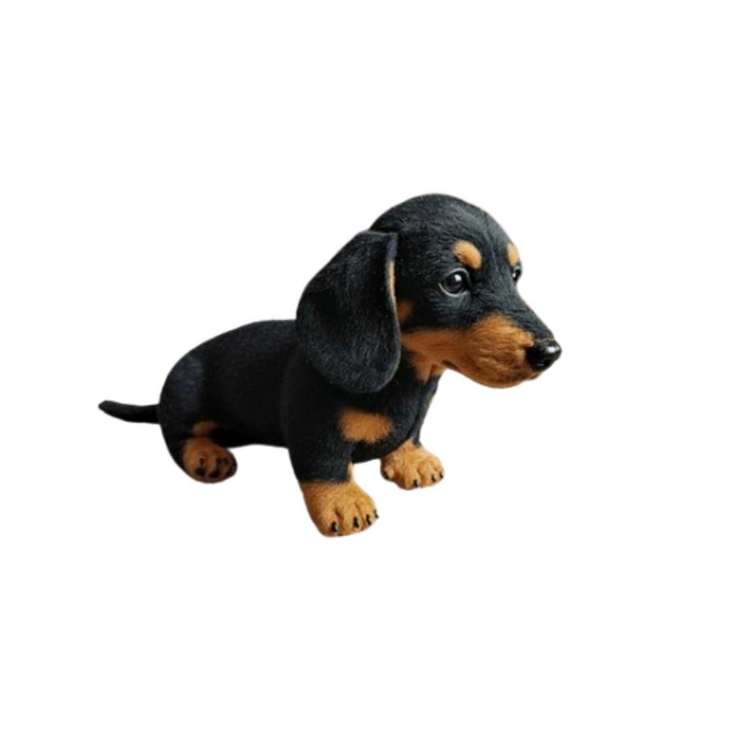 LuxusKollektion Kuscheltier Plüschtier Hund Kuscheltier Plüschwelpe 22 cm Schwarz (1-St)