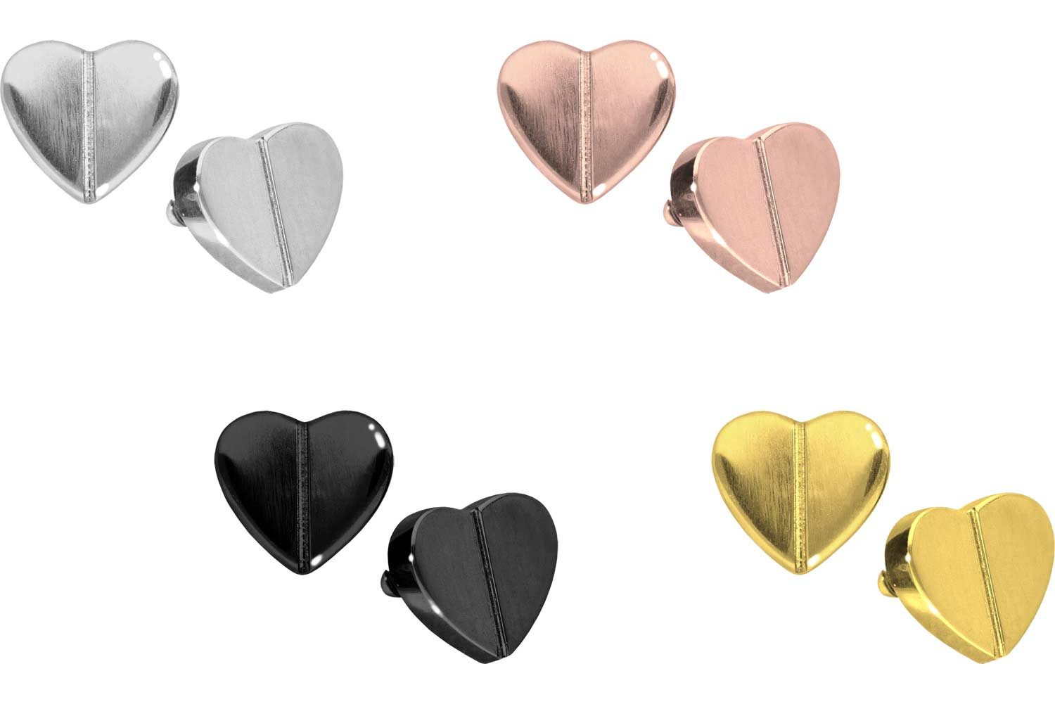 PIERCINGLINE Piercing-Set Titan Schraubaufsatz mit Außengewinde HERZ (Schra günstig online kaufen