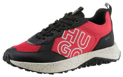 HUGO Kane_Runn Sneaker mit auffälligem Logoschriftzug, Freizeitschuh, Halbschuh, Schnürschuh