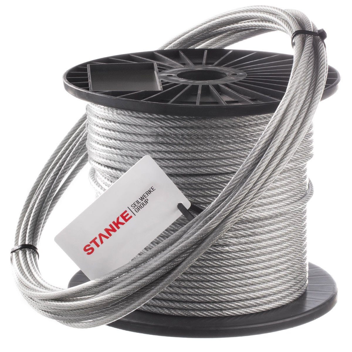 STANKE Stahlseil Drahtseil (mit PVC Ummantelung), Windenseil Seil Draht Sta günstig online kaufen