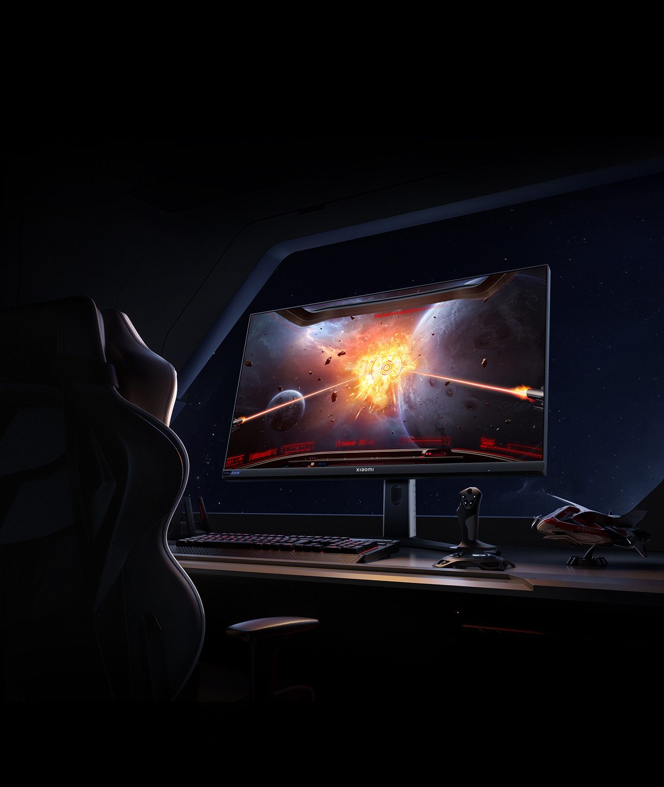Xiaomi G Pro 27i EU Gaming-Monitor (68.6 cm/27 ", 2.560 x 1.440 Pixel px, QHD, 1.0 ms Reaktionszeit, 27 inch, Seitenverhältnis 16:9, Bildwiederholfrequenz: 180Hz)