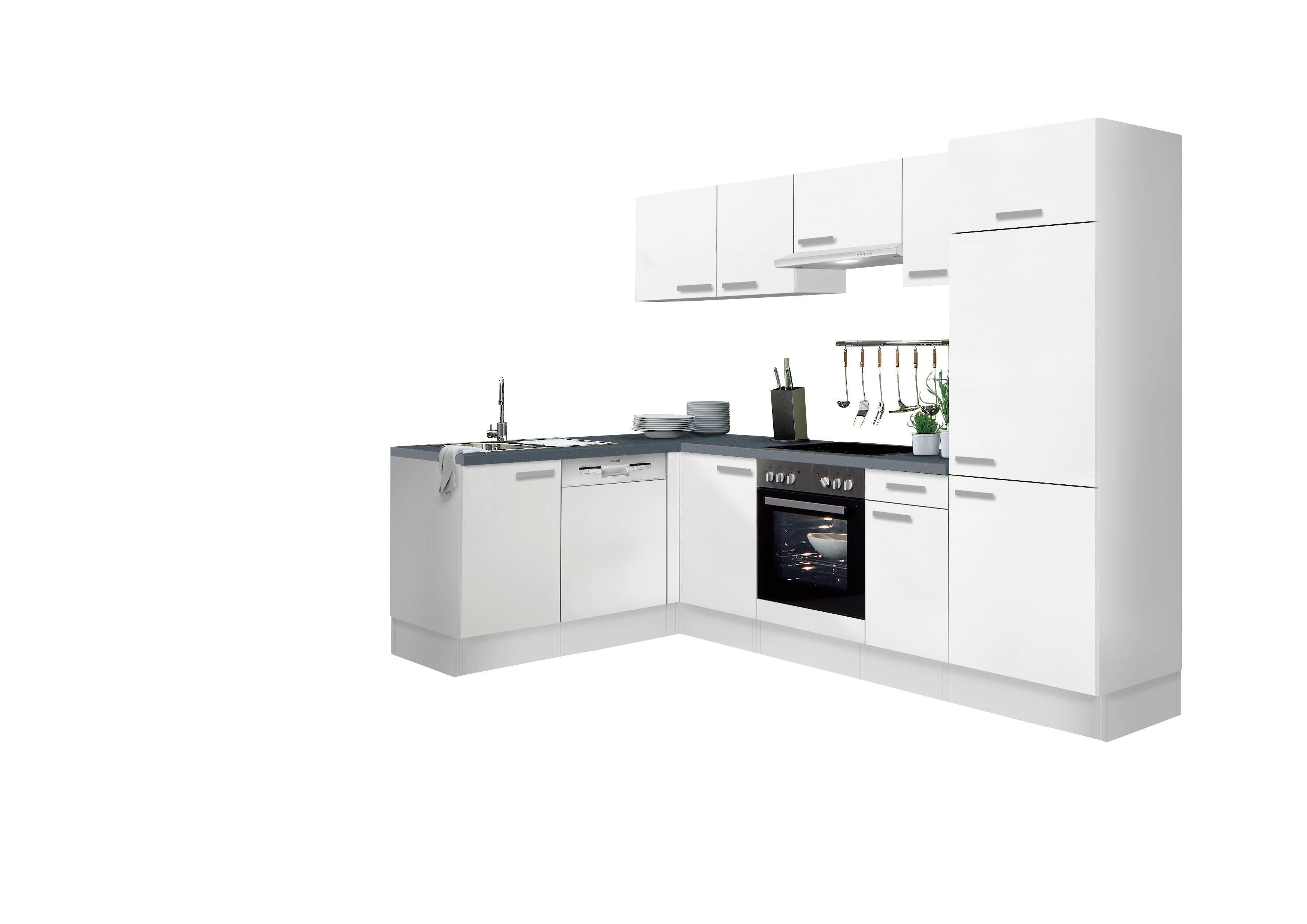 OPTIFIT Winkelküche Odense, Stellbreite 275 x 175 cm, mit 28 mm starker Arbeitsplatte