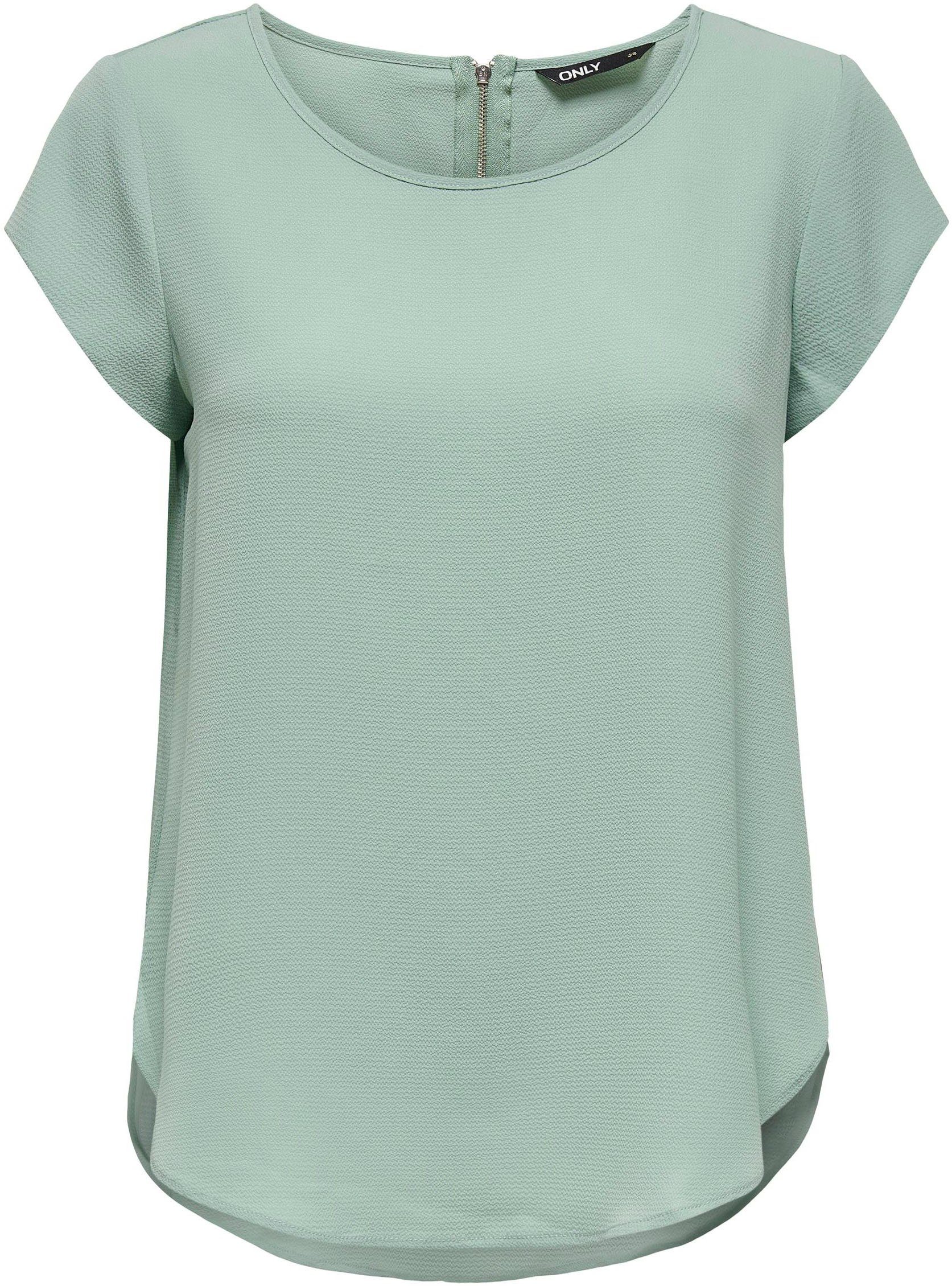 ONLY Kurzarmbluse ONLVIC S/S SOLID NOOS TOP jadeite PTM