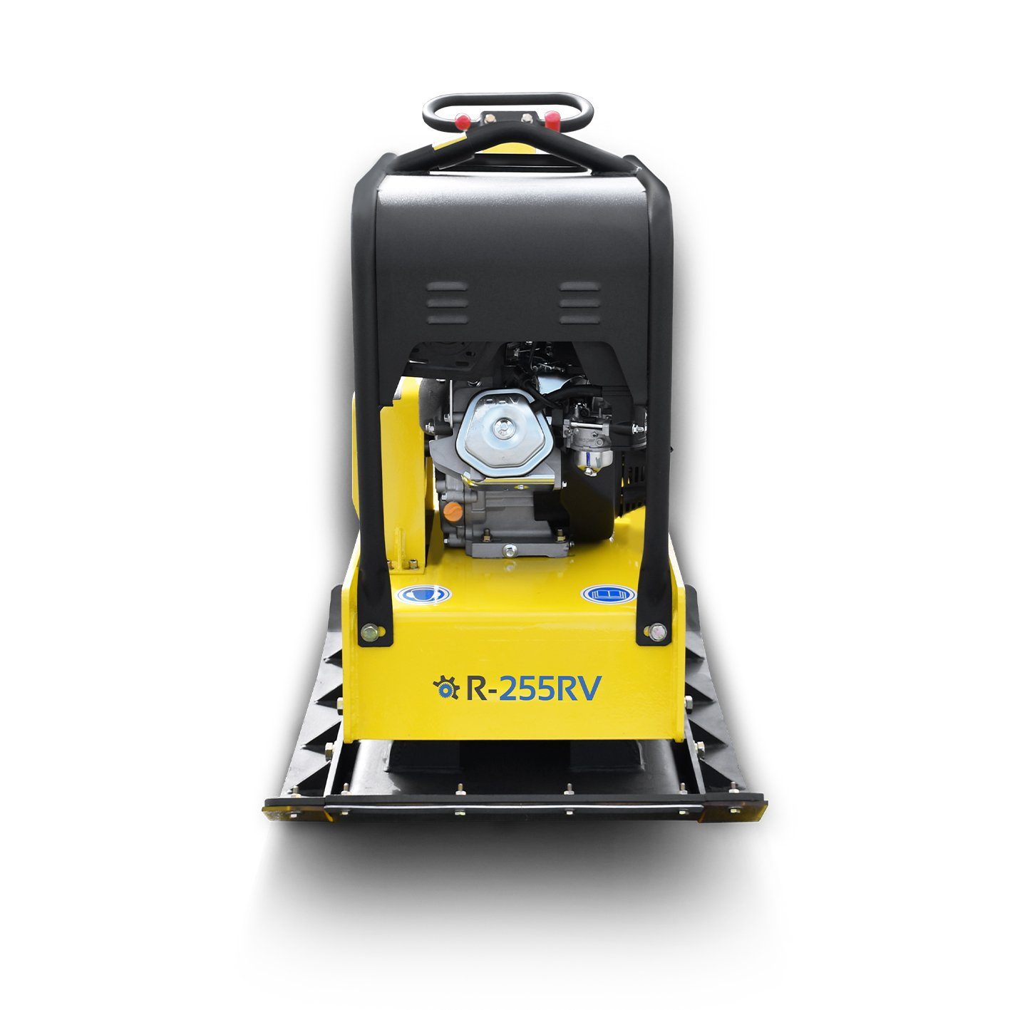 BAMATO Rüttelplatte R-255RV, max. 3750 vpm, 3-tlg., inklusive Gummimatte und Fahrwerk