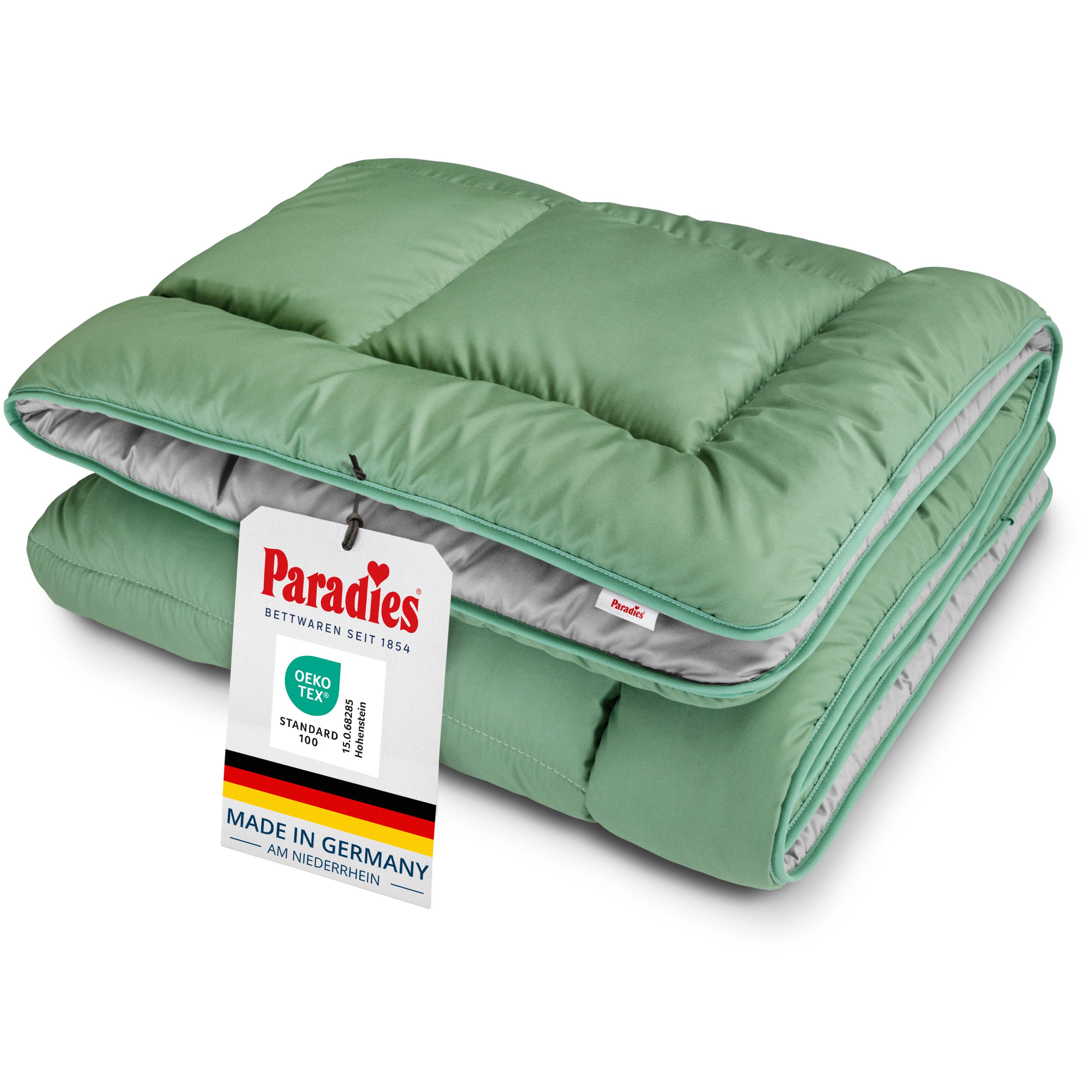 Paradies Microfaserbettdecke Sorelia, Bettdecke ohne Bezug nutzbar, Füllung: 100% Polyester, Bezug: 100% Polyester, Bettdecke mit integriertem Bezug, Zweifarbig