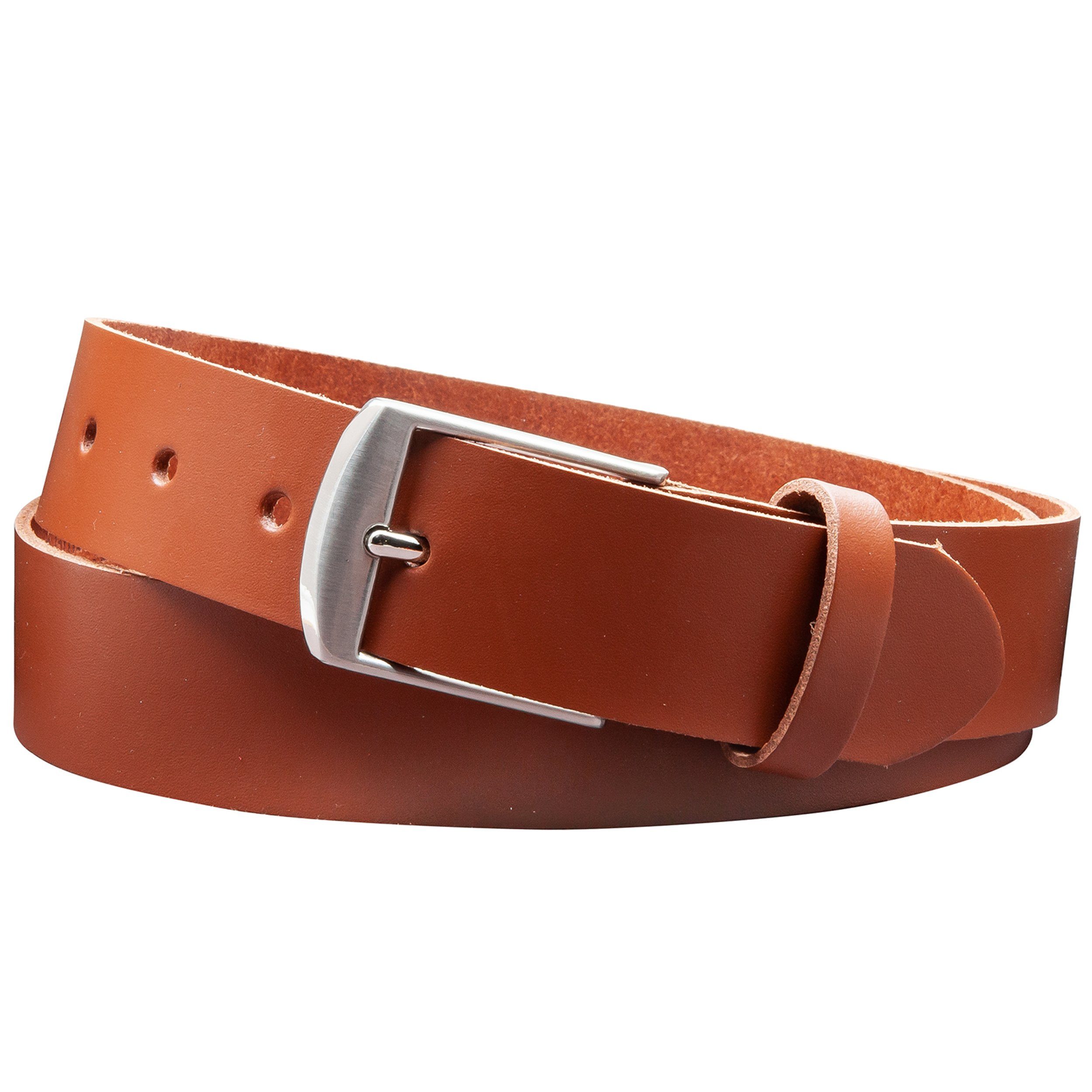COLOGNEBELT Ledergürtel D9-SL Schlicht dennoch modern mit Dornschließe, MADE IN GERMANY mehr