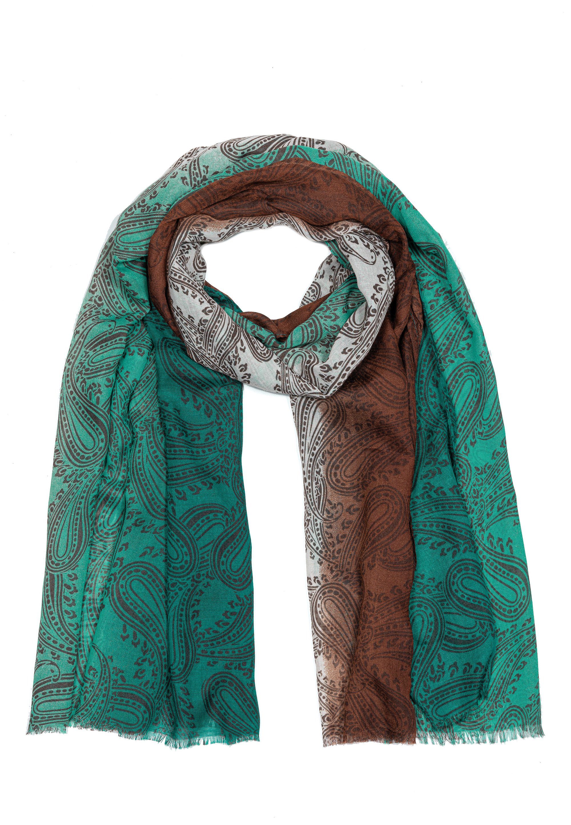 Goodman Design Modeschal Damen Schal Material mit tollen Sehr Farben, hochwertiges hochwertige Verarbeitung Schoko und Farbspiel