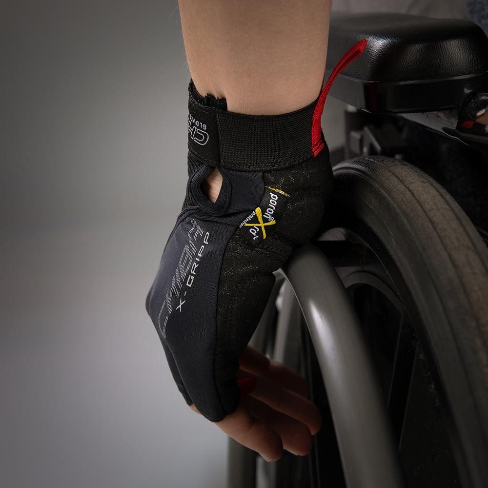 Chiba Fahrradhandschuhe CHIBA Argon II - Radhandschuhe XXL schwarz mit Gelpolsterung und Belüf