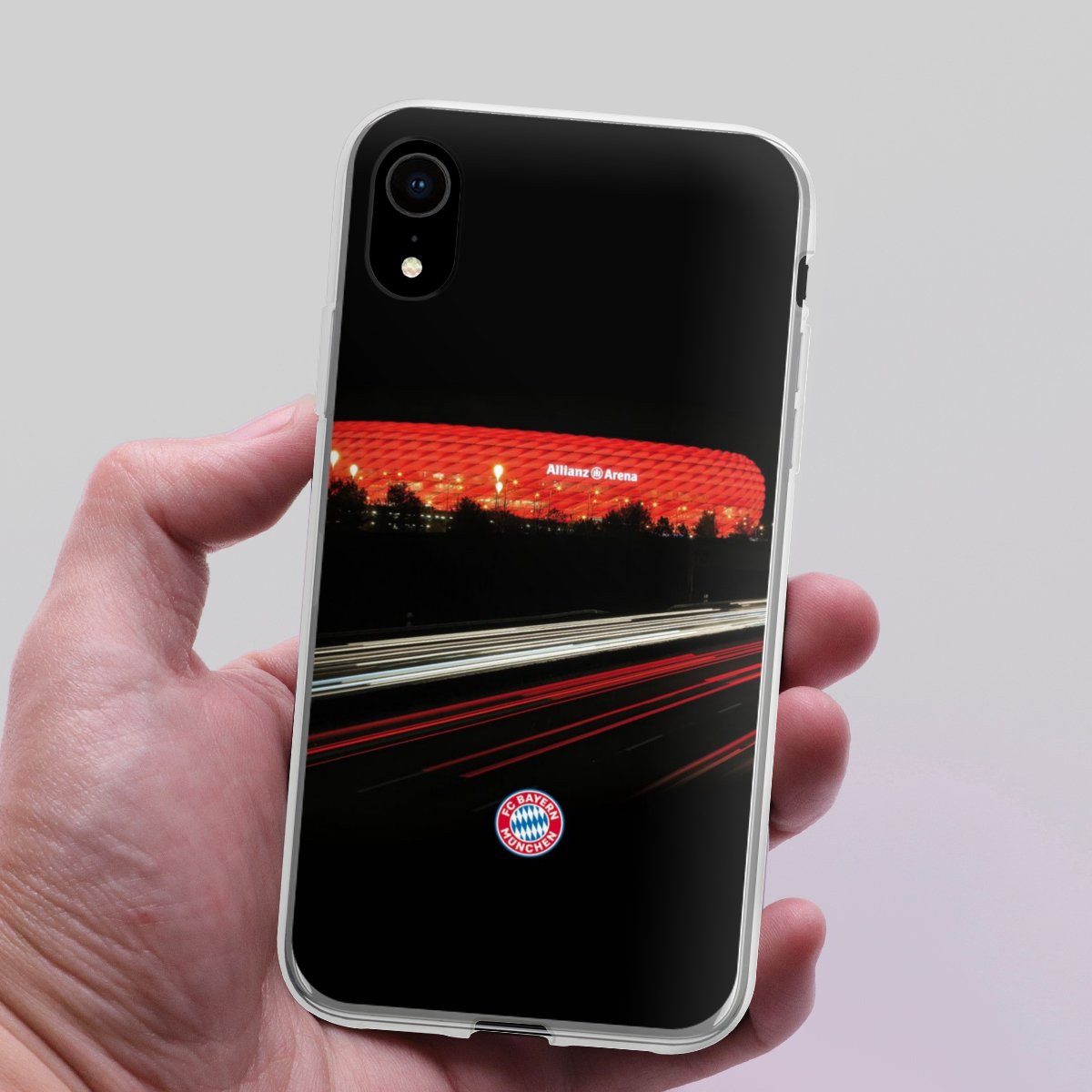 DeinDesign Handyhülle FC Bayern München FCB Stadion FC Bayern München Allianz Arena, Apple iPhone Xr Silikon Hülle Bumper Case Handy Schutzhülle