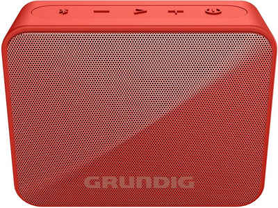 Grundig GBT SOLO rot Mobiler Lautsprecher Bluetooth Freisprechfunktion IPX5 Portable-Lautsprecher