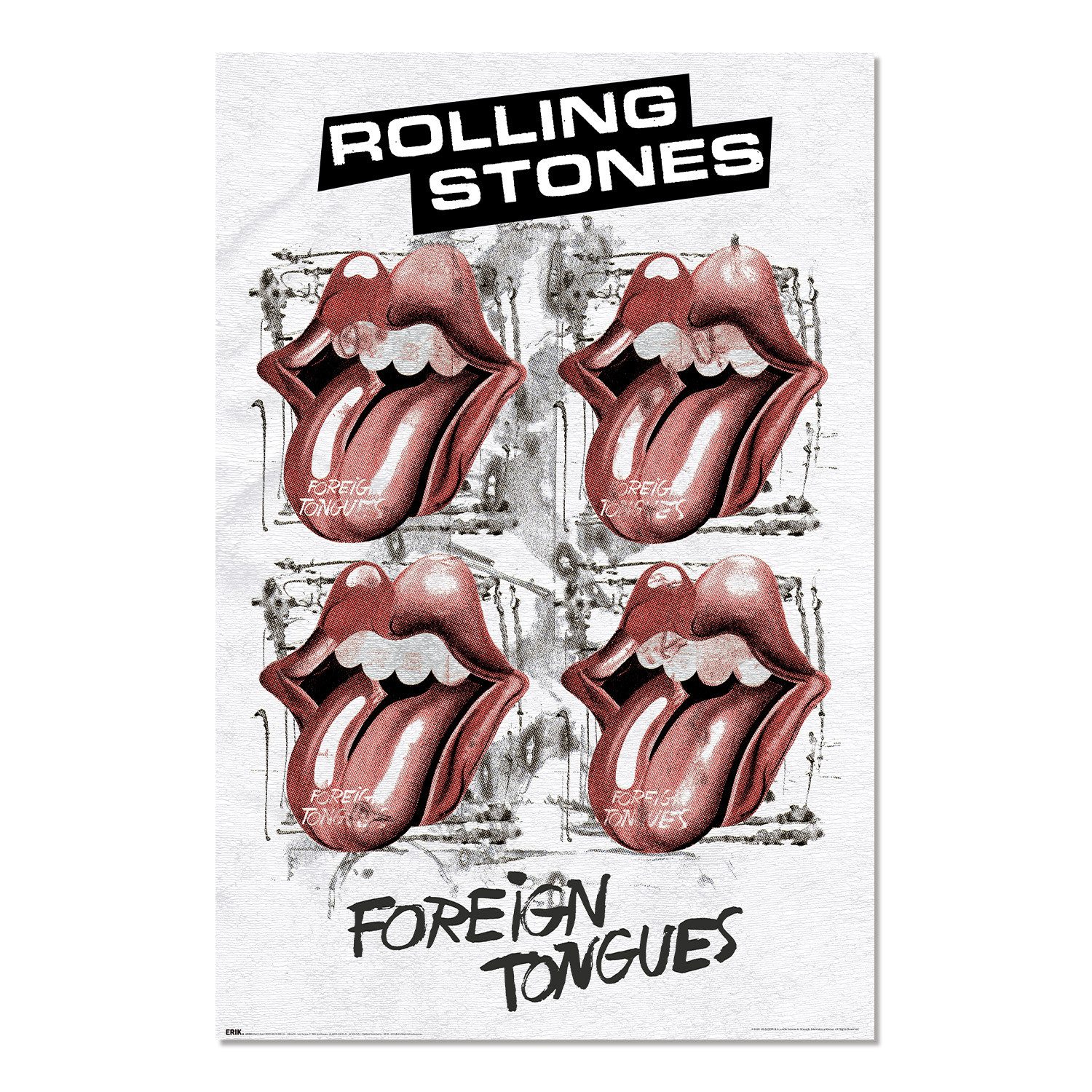 Poster Rolling Stones - Foreign Tongues - Poster 61x91,5 cm