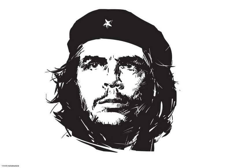 Platzset, Tischsets I Platzsets - Kuba - Che Guevara weiß - 12 Stück aus hochwertigem Papier 44 x 32 cm, Tischsetmacher, (12-St)