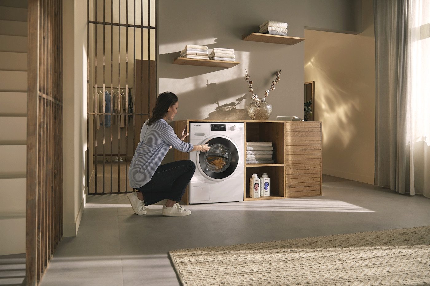 Waschmaschine WWD380 WCS PWash&Steam&9kg - Einrichtungsbeispiel