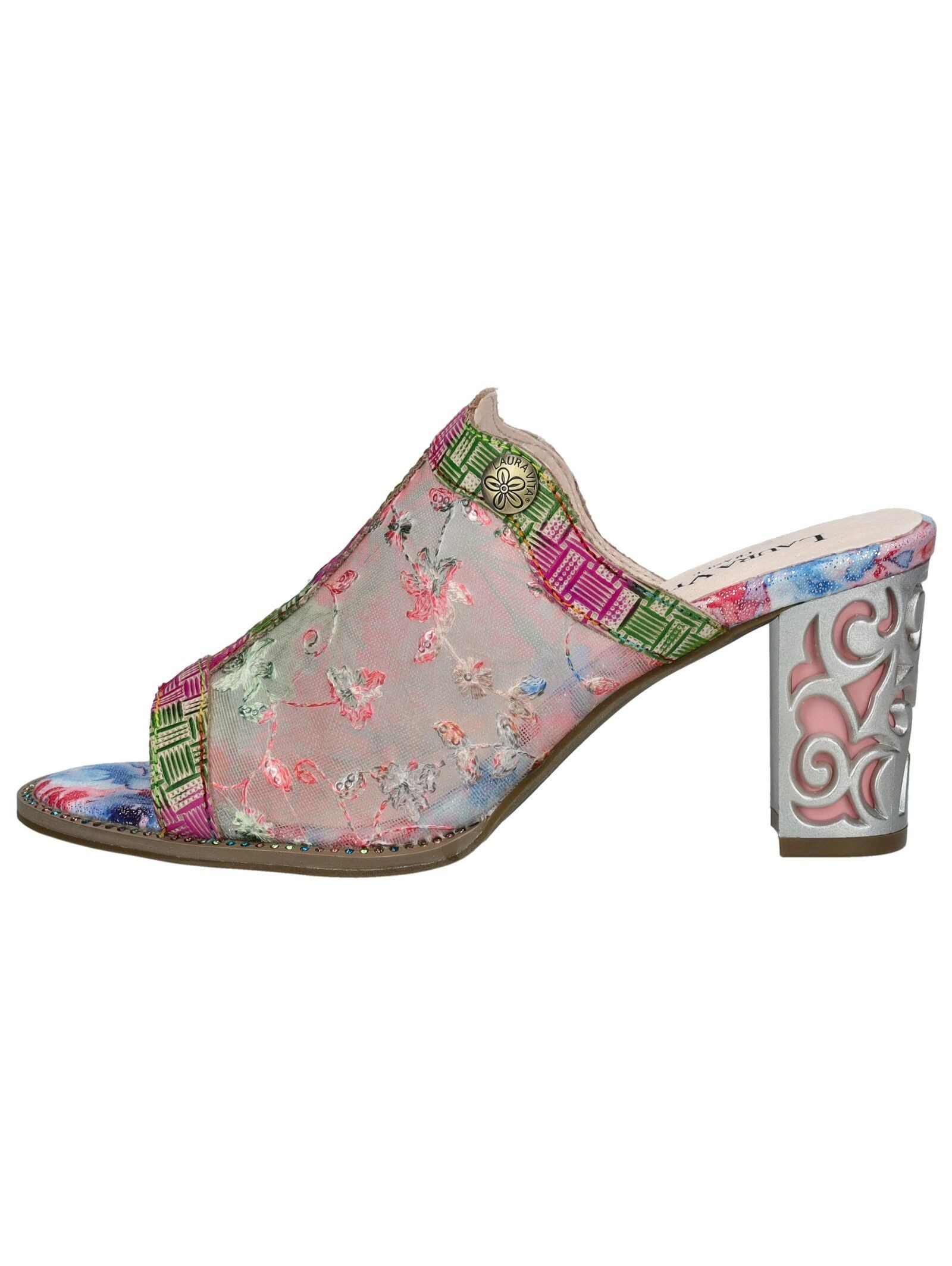 LAURA VITA Pantoletten Leder/Textil Pantolette günstig online kaufen