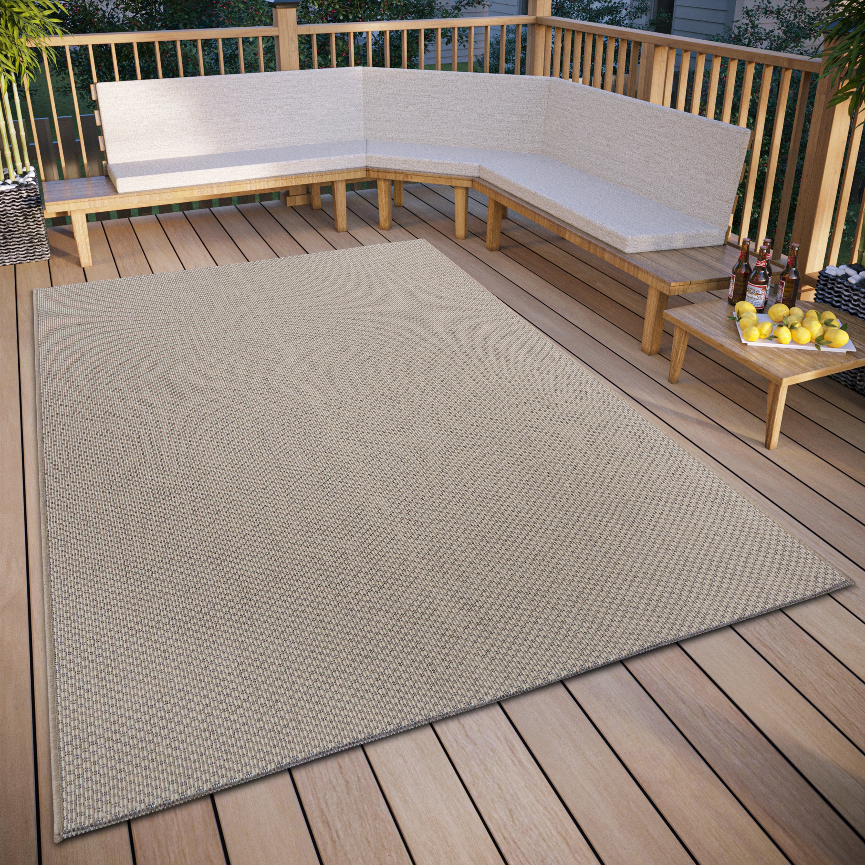 HANSE Home Teppich Pure, rechteckig, Höhe: 6 mm, strapazierfähig, pflegeleicht, robust, In- und Outdoor, wetterfest