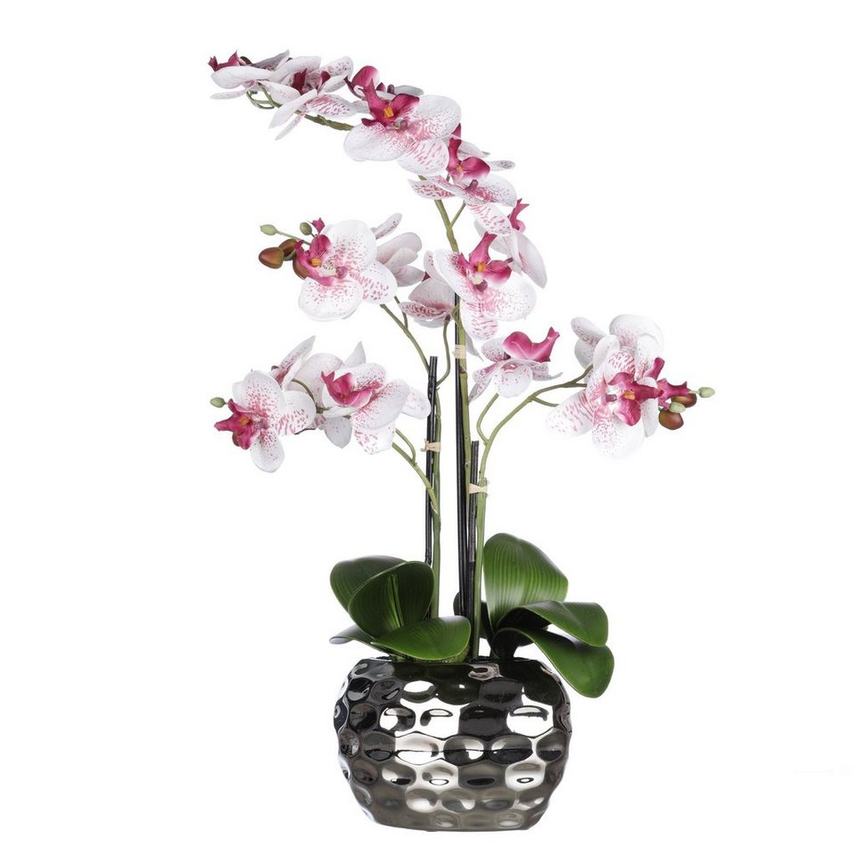 Kunstorchidee aus Textil Orchidee, Belles Décorations, mit üppiger  Blütenpracht