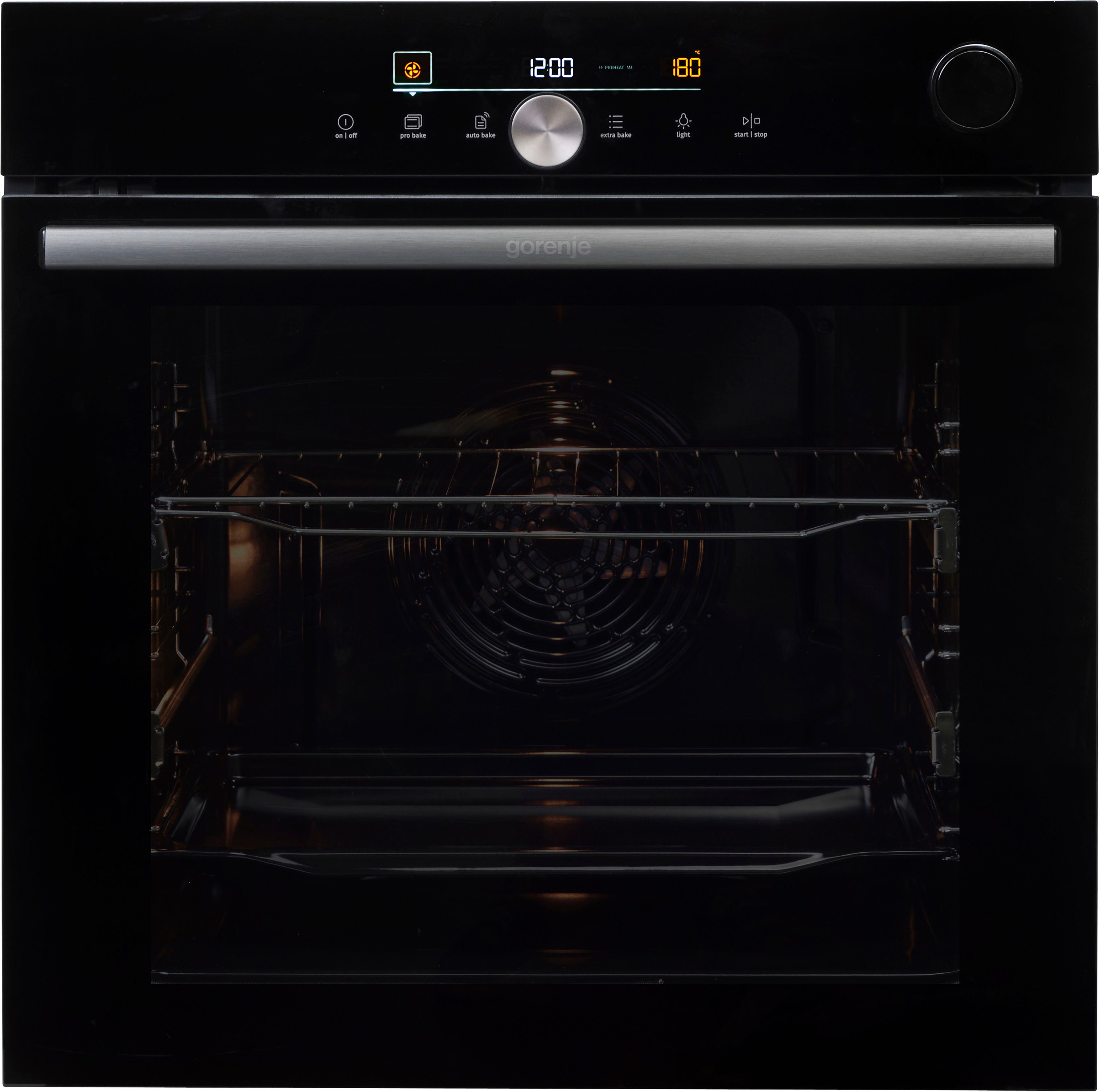 GORENJE Pyrolyse Backofen BPSA 6747 DGWI, mit 2-fach-Teleskopauszug, Pyrolyse-Selbstreinigung, AirFry-Funktion