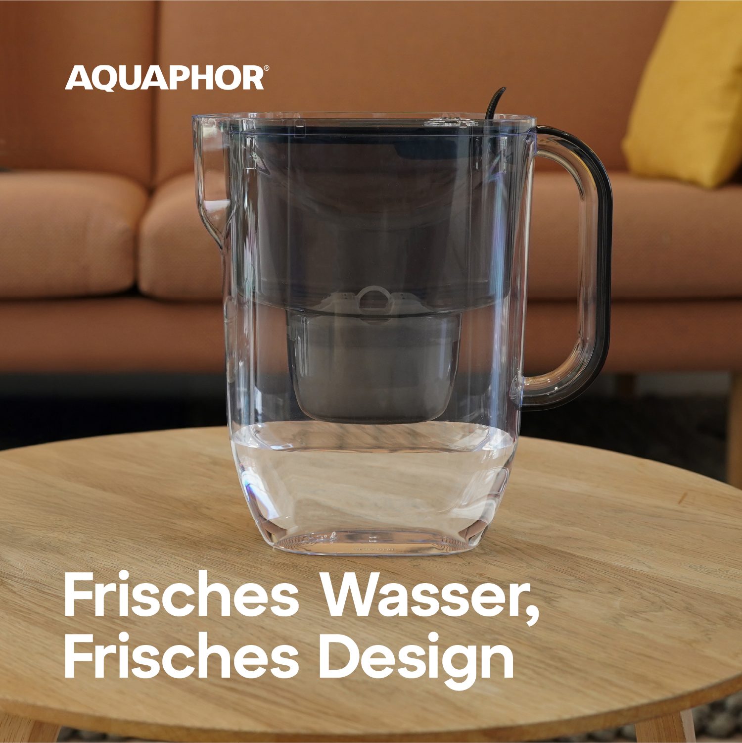 AQUAPHOR Kalk- und Wasserfilter AQUAPHOR FRESH Filterkanne inkl. MAXFOR+ Filterkartusche, schwarz, Zubehör für Filterkartuschen MAXFOR+, +H hartes Wasser & MAXFOR+ Mg. Magnesium, 200 l, /Reduziert Kalk, Chlor & weiteren Stoffen. BPA frei