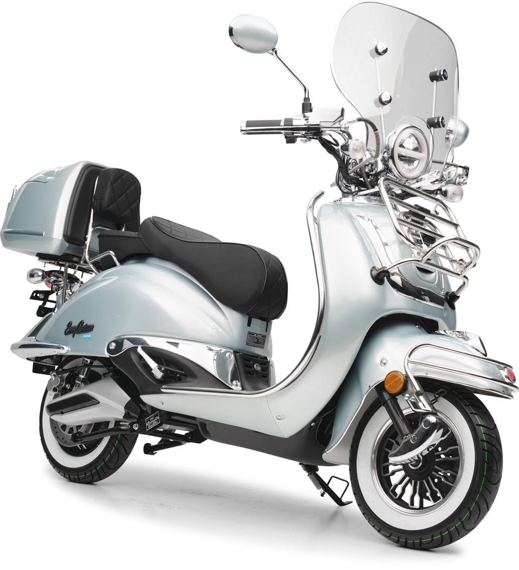 Burnout E-Motorroller EasyCruiser Elektro, 2000 W, 45 km/h, E-Roller Leistungsstarker Bosch Elektromotor