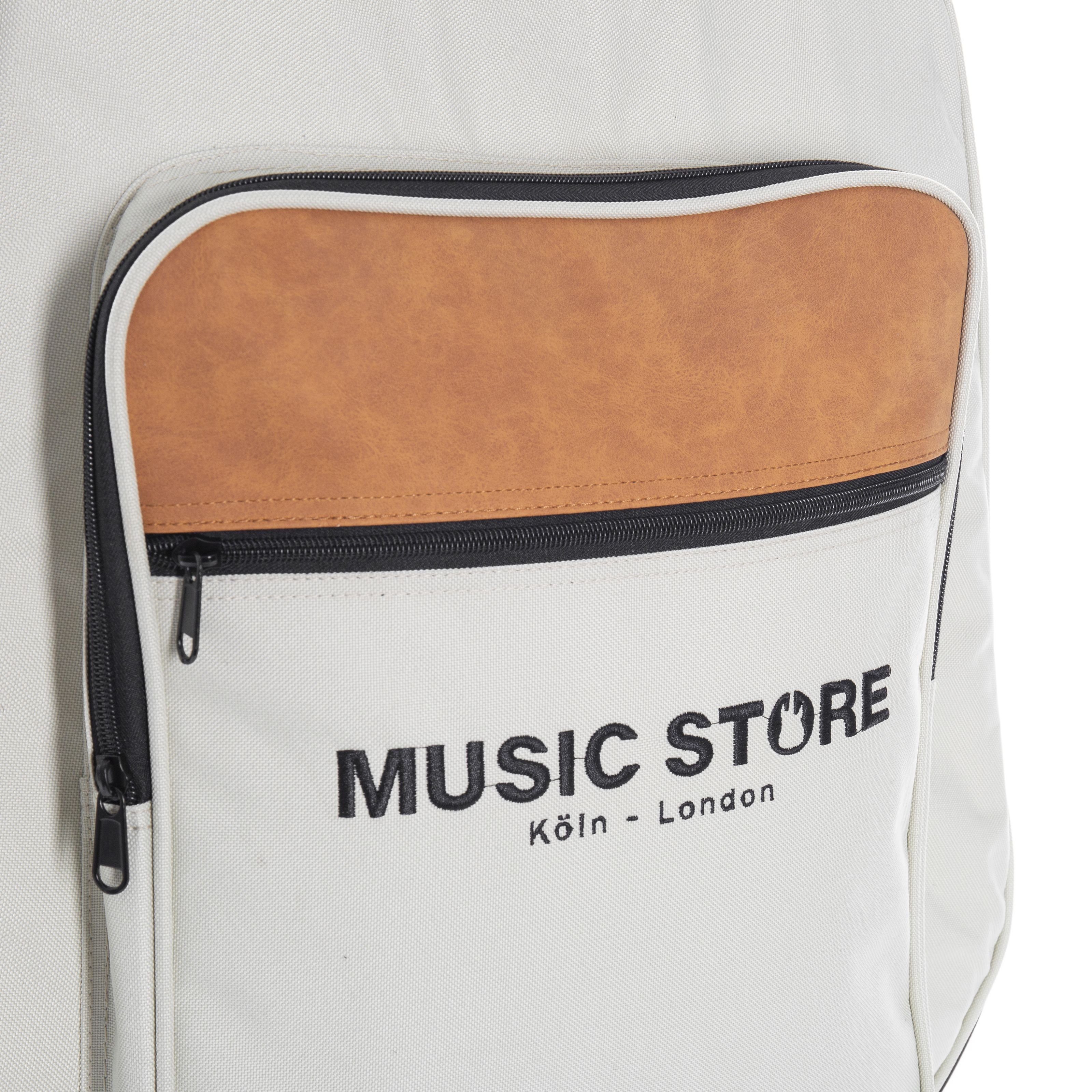 MUSIC STORE Gitarrentasche (Gig-Bag (Acoustic Guitar Beige) - Bag for acoustic guitars, Gitarrenkoffer und Gitarrentaschen, Gitarrentasche Westerngitarre), Gig-Bag, Acoustic Guitar, Beige