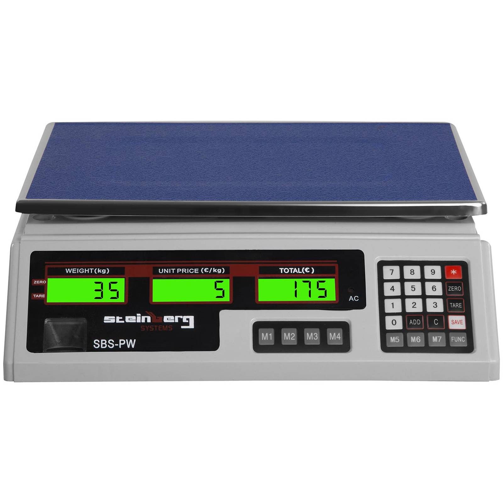 Steinberg Systems Präzisionswaage Kontrollwaage 35 kg / 2 g Ladenwaage Kassenwaage Marktwaage Preiswaage – Bild 3 von 5