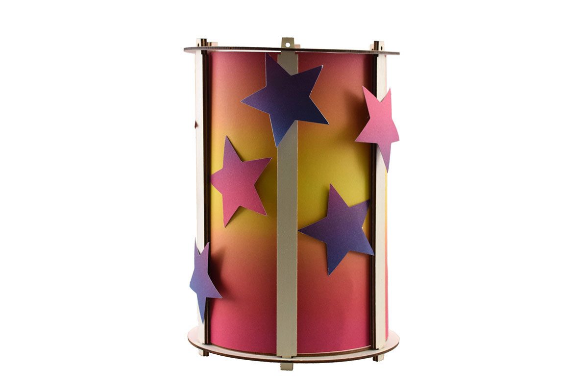 AVANTGARDE Umzugslaterne Holzlaterne Rund Stecksystem günstig online kaufen