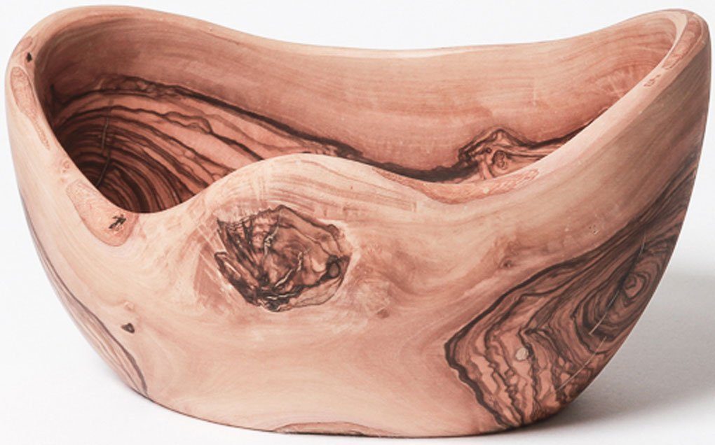 BERARD FRANCE 1892 Obstschale, Massivholz, (1-tlg), Olivenholz, handgefertigt, jedes Stück ein Unikat