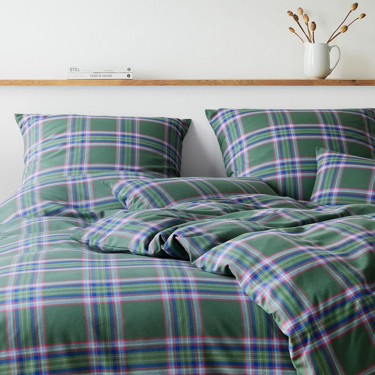 Elegante Bettwäsche Westminster, Flanell, 2 teilig günstig online kaufen