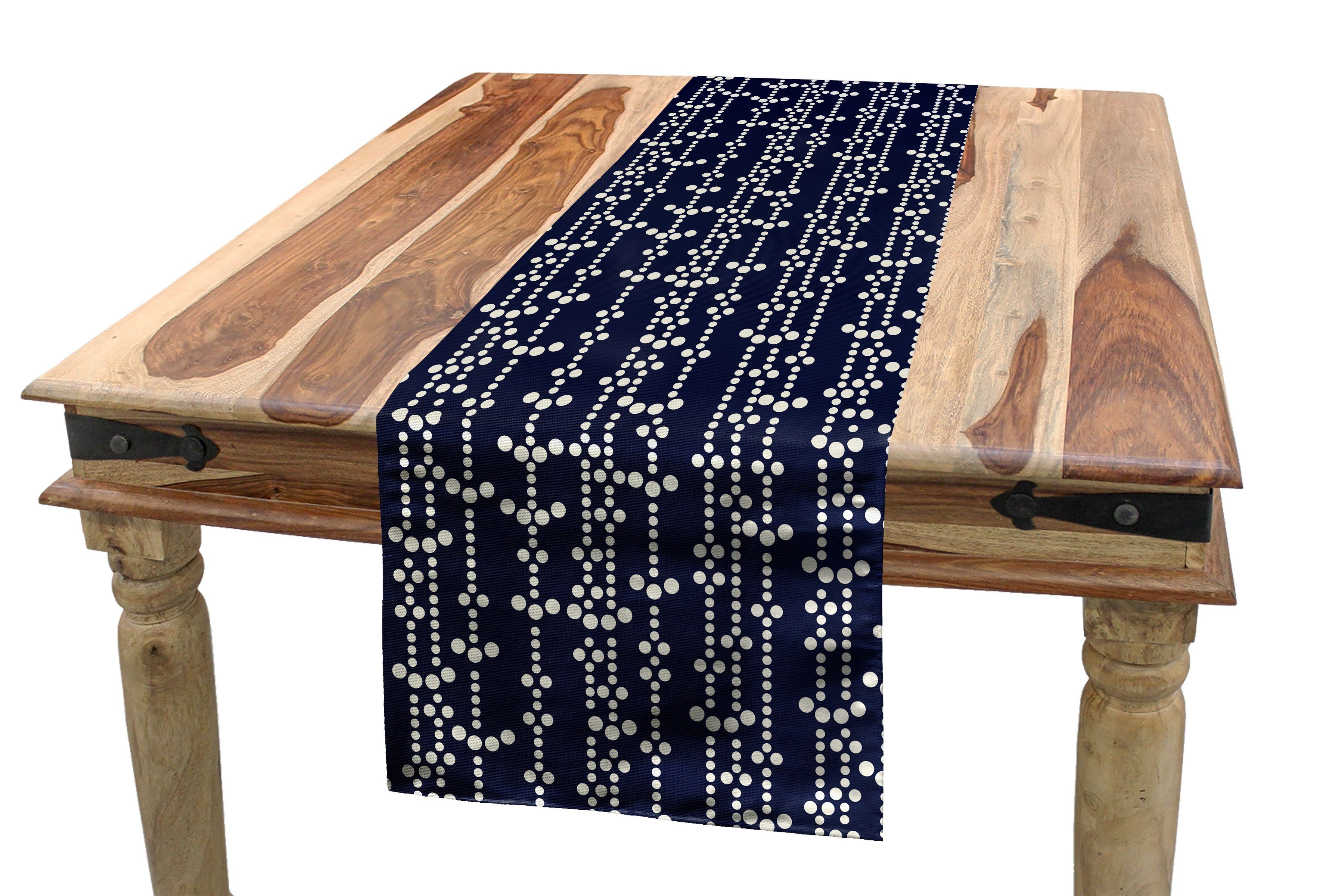 Abakuhaus Tischläufer Esszimmer Küche Rechteckiger Dekorativer Tischläufer, Geometrisch Vintage Japanese