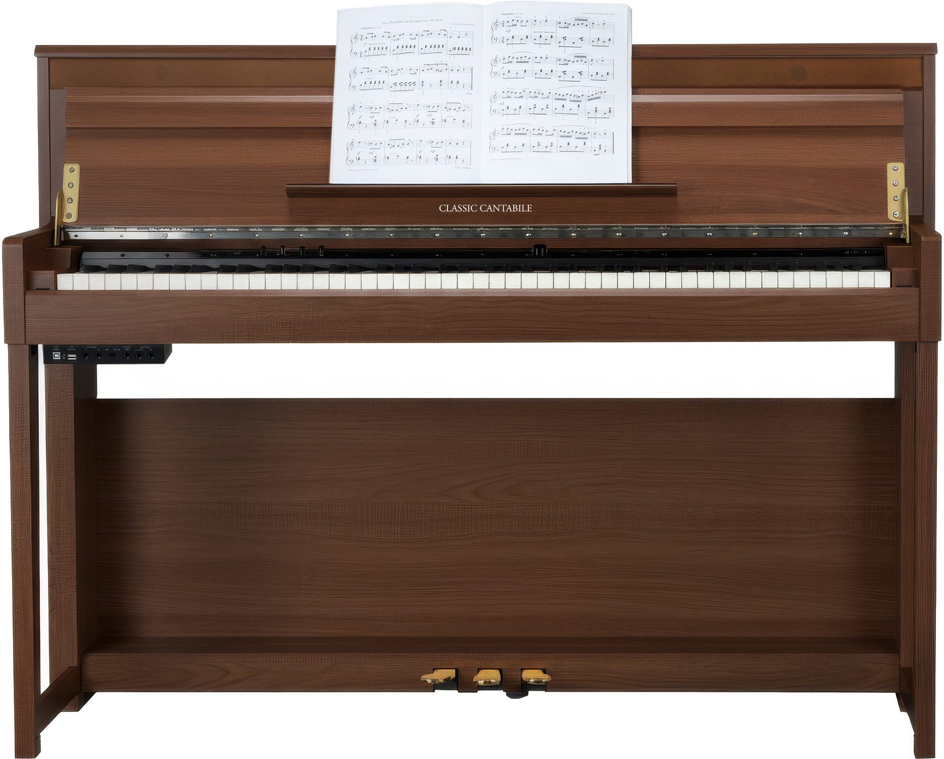 Classic Cantabile Digitalpiano UP-1 SM Upright E-Piano Okoume, Klavier mit 40 Sounds und 256-fache Polyphonie – Bild 3 von 5