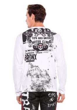 Cipo & Baxx Sweatshirt mit Allover-Print