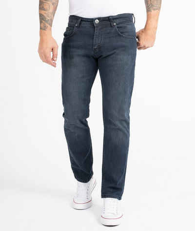 Indumentum Regular-fit-Jeans Herren Jeans Stonewashed Blau IR-505