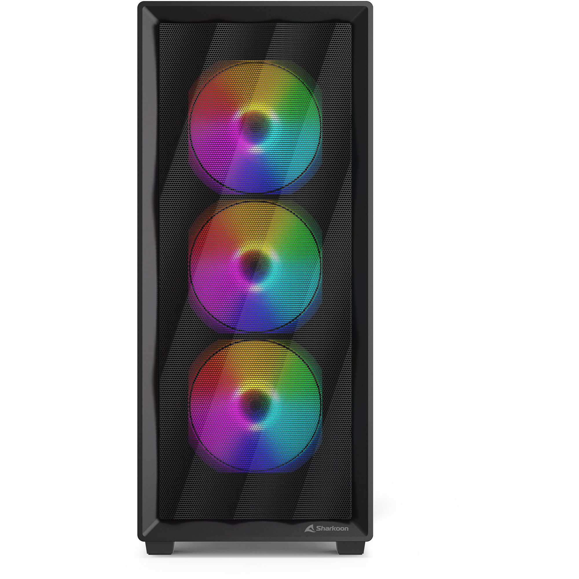 Sharkoon PC-Gehäuse Sharkoon VK4 Rainbow, Tower-Gehäuse, (Tempered
