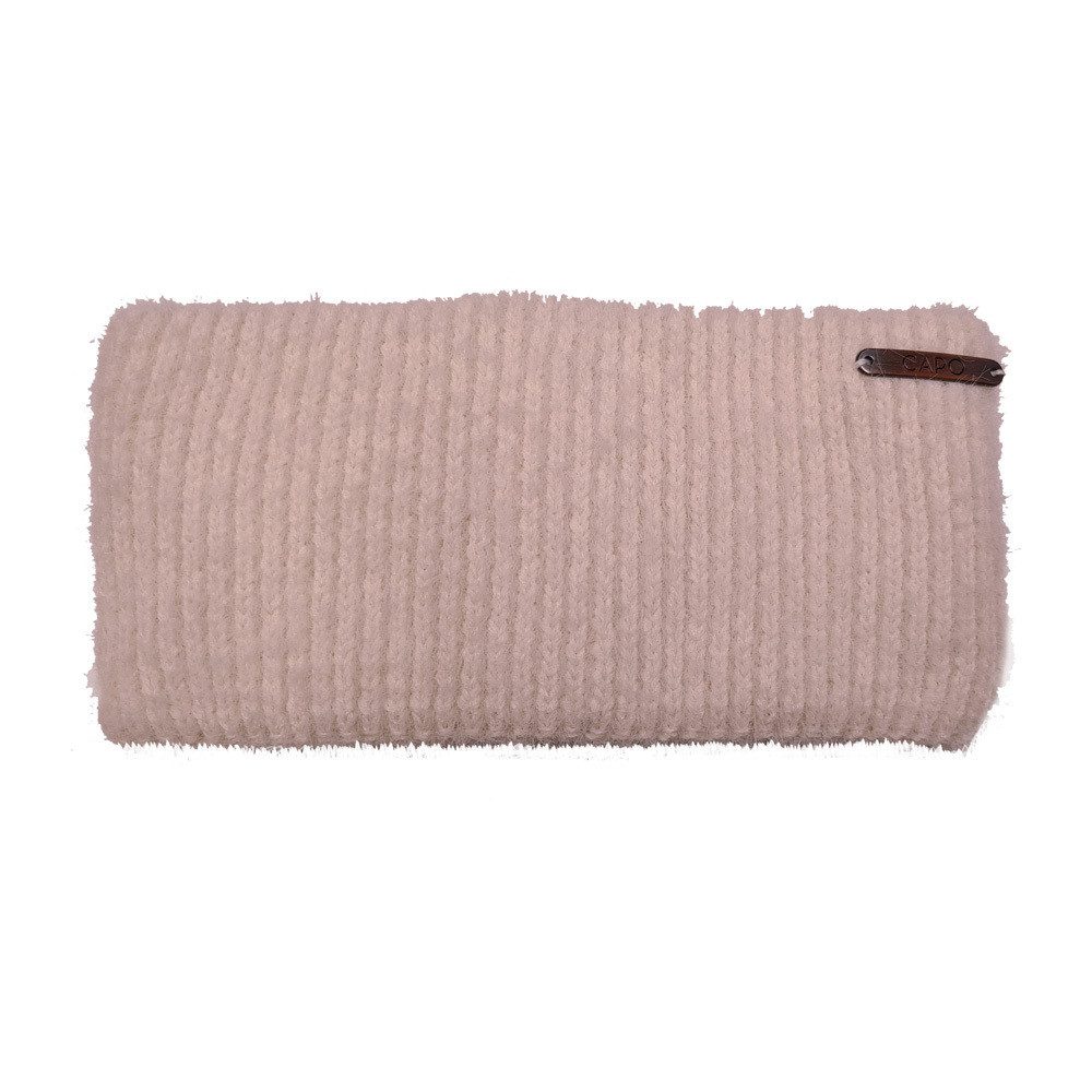 Stirnband Strickstirnband, Flauschoptik Futter