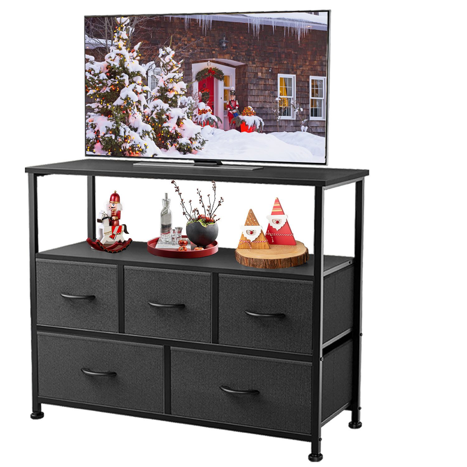 IDEASY TV-Schrank Kommode TV-Ständer Entertainment Center günstig online kaufen