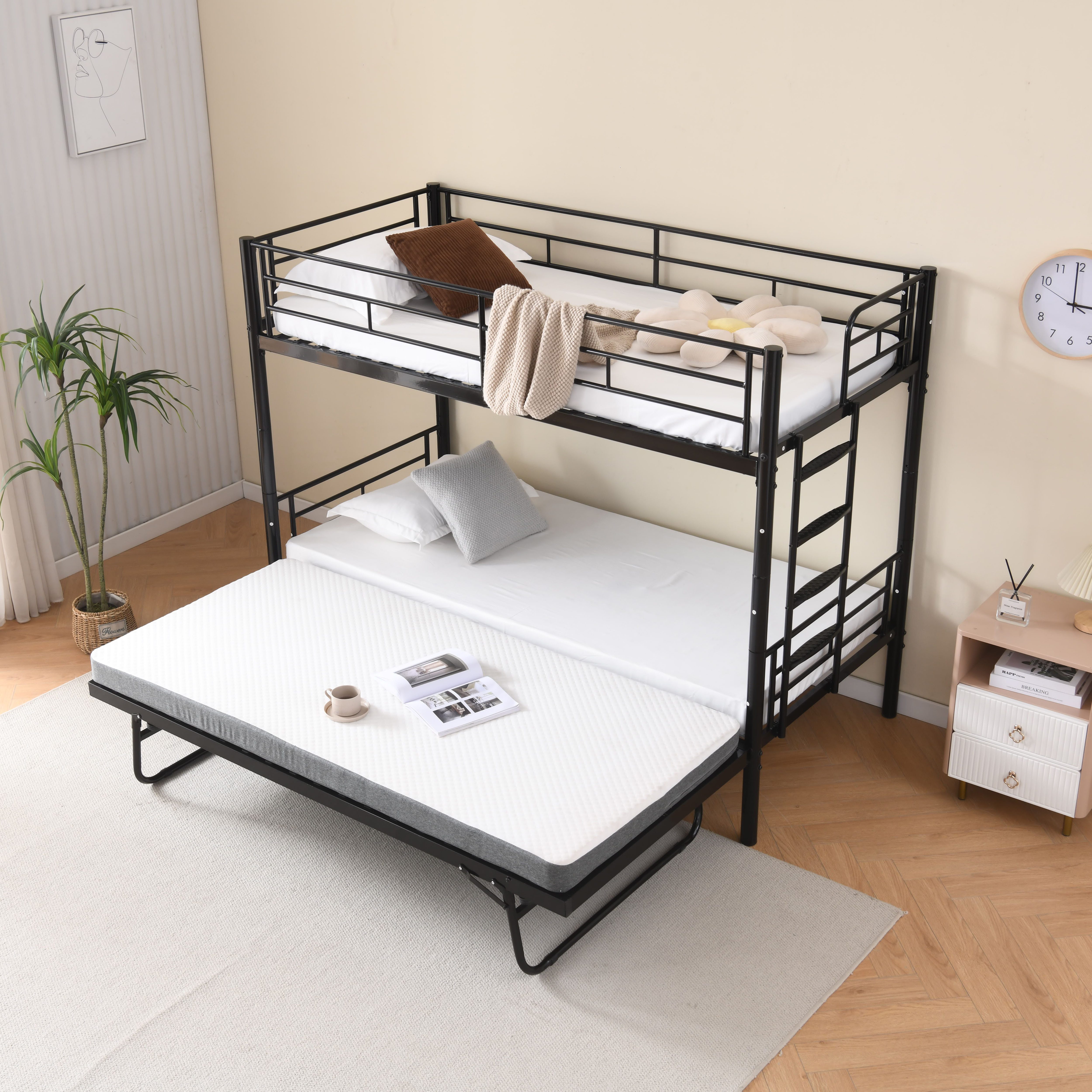 Odikalo Etagenbett Eisenbett Etagenbett Kinder90x200cm,Umbaubar zu günstig online kaufen
