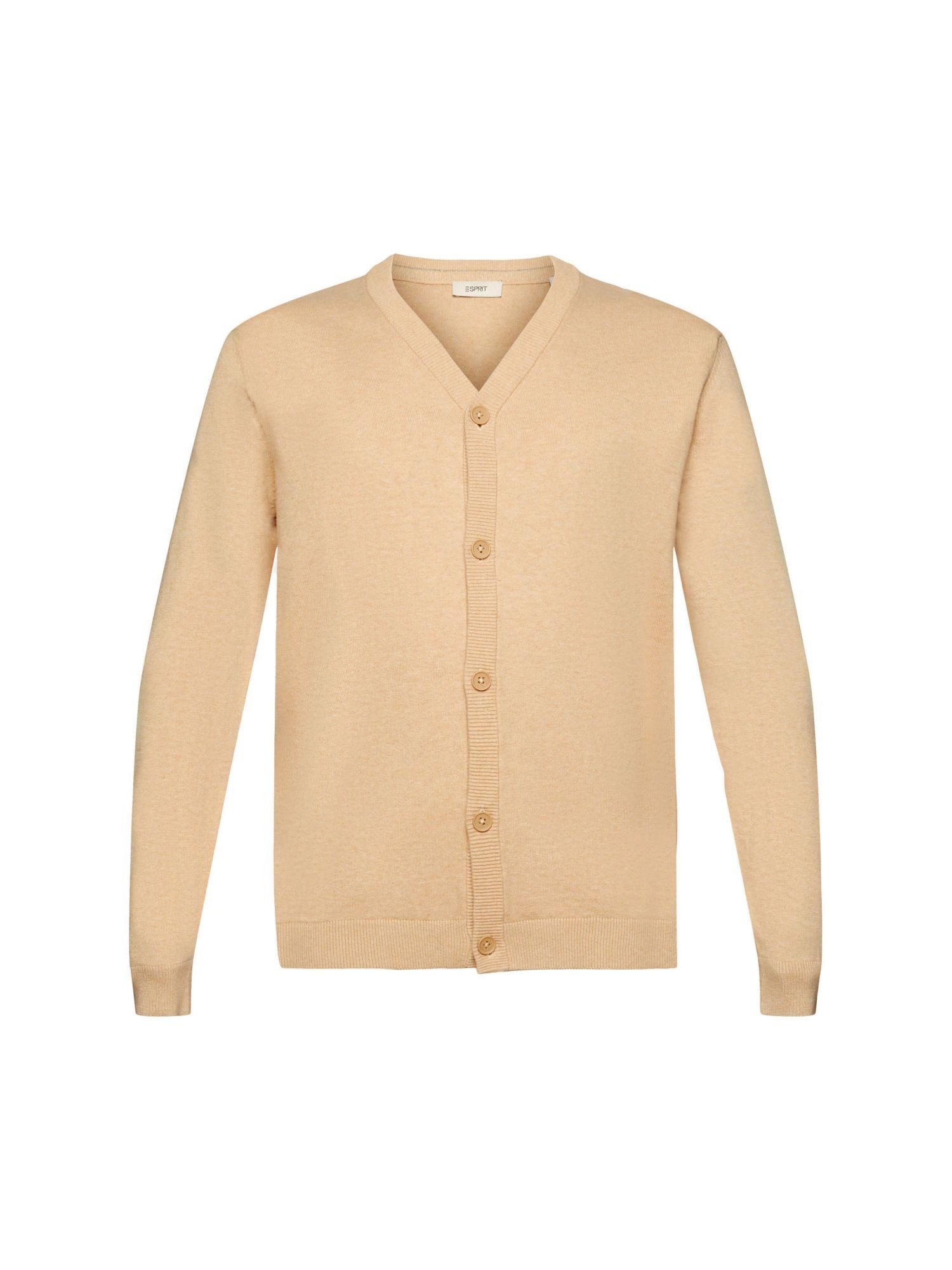 Esprit Strickjacke Strick-Cardigan (1-tlg) BEIGE