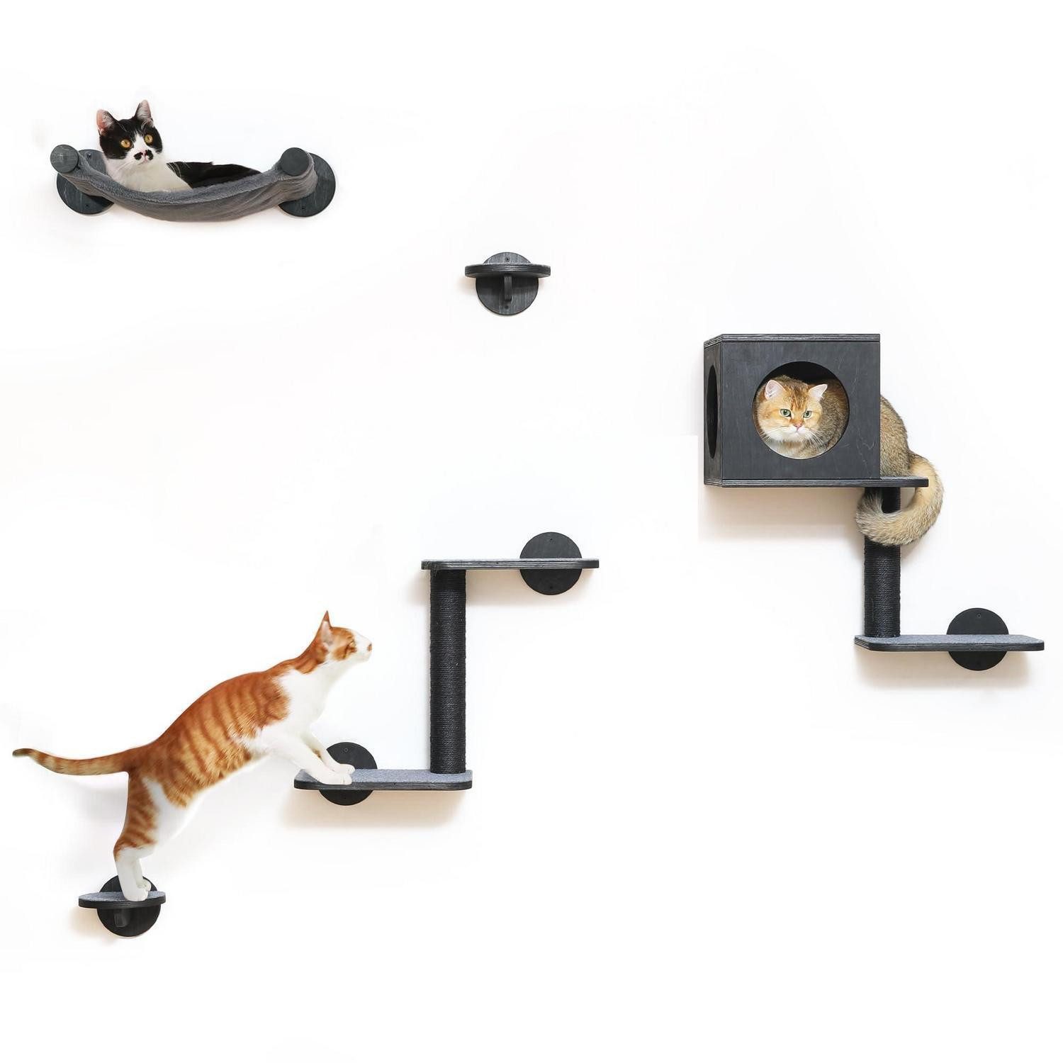 LuxusKollektion Katzen-Kletterwand Katzen Kletterwand 5-teilig