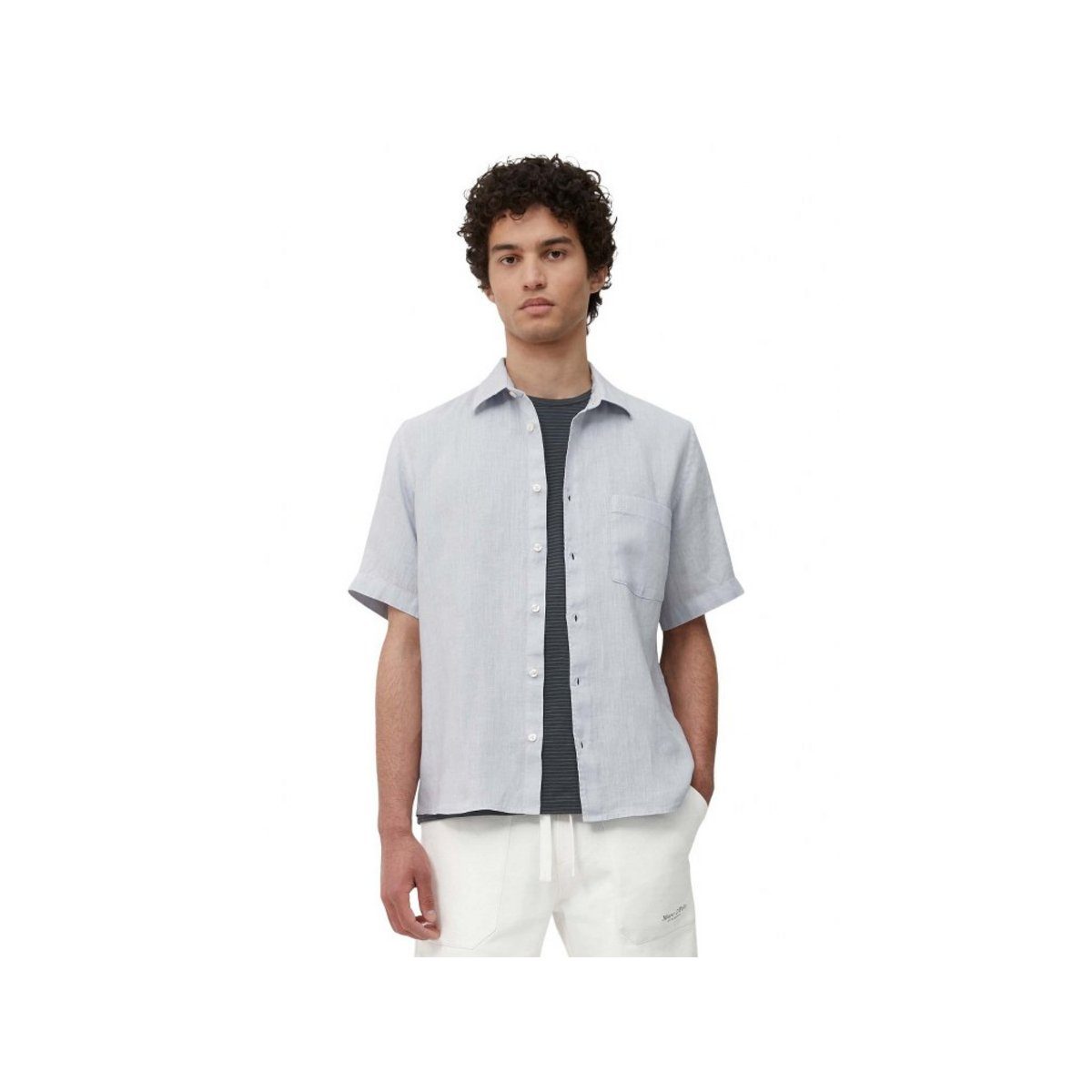 Marc O'Polo T-Shirt uni passform textil (1-tlg)