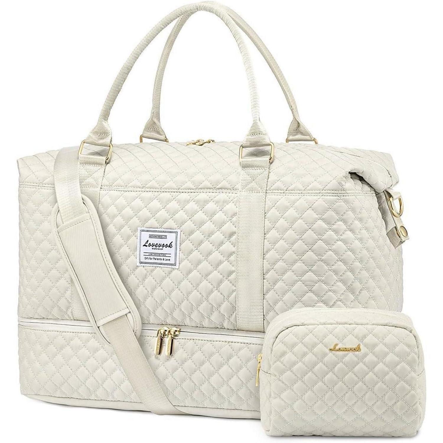 Reisetasche Reisetasche Sporttasche Damen Groß Weekender Handgepäck mit Schuhfach
