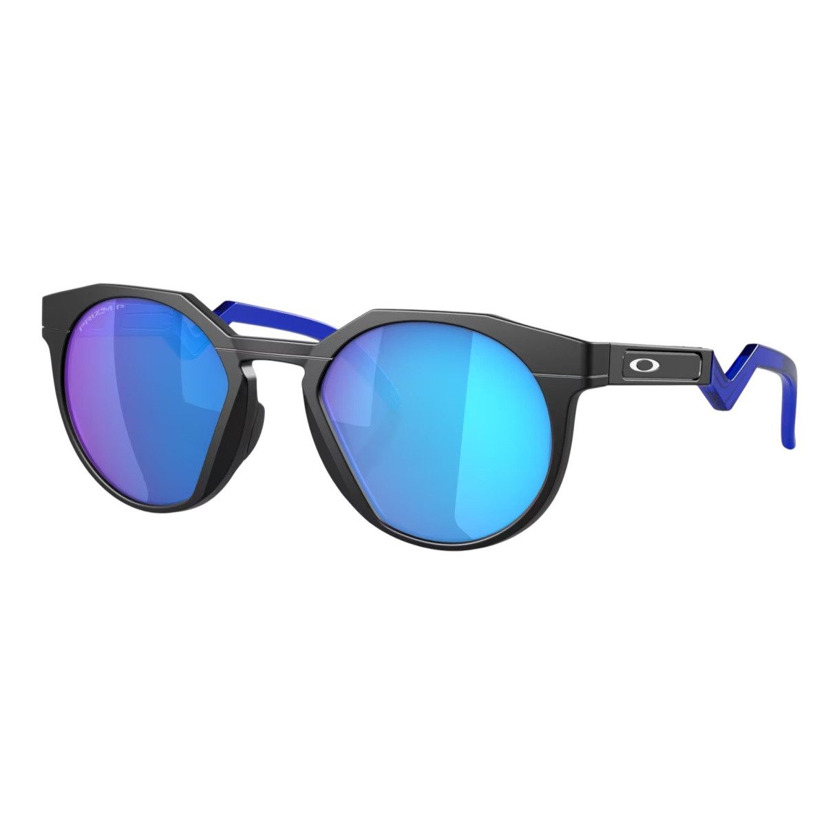Oakley Sonnenbrille Hstn Polarisiert (Glasfarbe: Prizm sapphire polarized) 924204 schwarz
